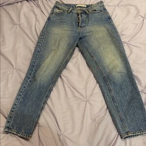 Stradivarius Blue Straight Leg Jeans